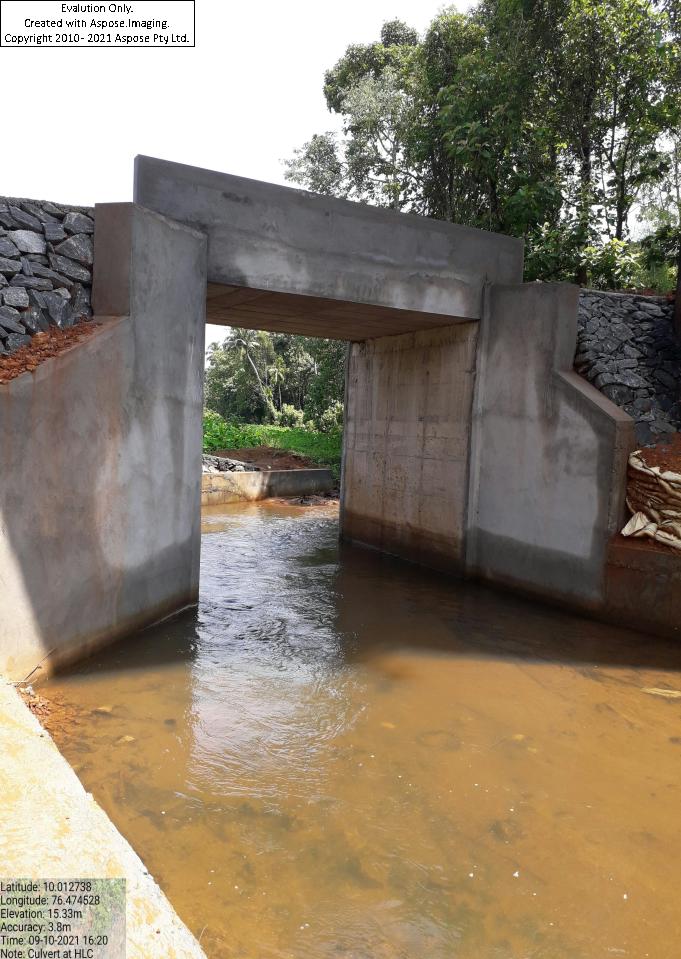  PVIP-Natural Calamity Re-construction of washed out culvert and side protection wall of the inspection road at Ch: 22/500 km of HLC